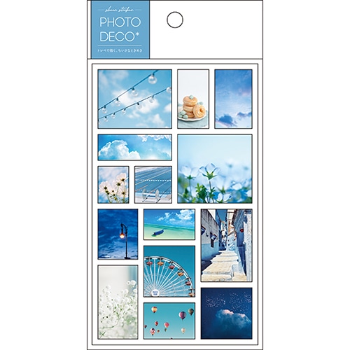 #パインブック シール トレペシール･フォト  ブルー t605012