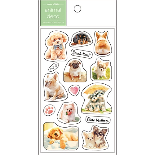 #パインブック シール トレペシール･アニマル  いぬ色々 t608014