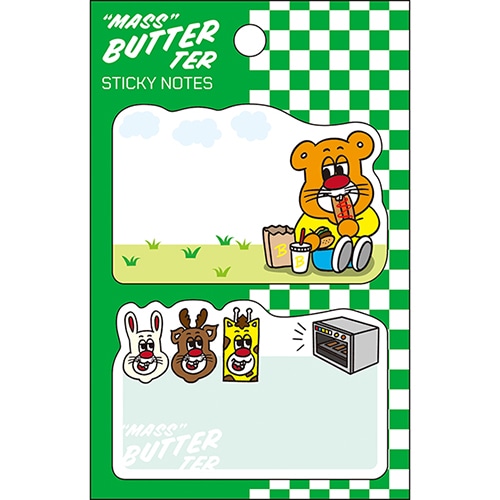 #パインブック(国内販売のみ） 付箋 バターマスター･ふせん　  食べる幸せ u601014