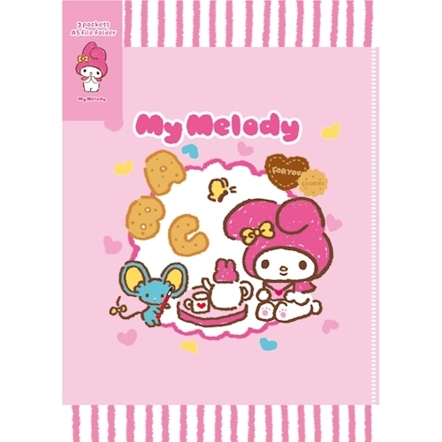 #古川紙工(国内販売のみ） ファイリング用品 クリアファイル A5･2PK マイメロディ QE273