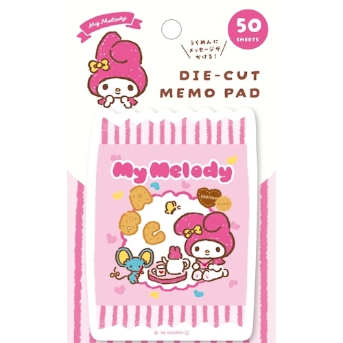 #古川紙工(国内販売のみ） メモ帳 ダイカットメモ  マイメロディ LM407