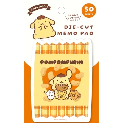 #古川紙工(国内販売のみ） メモ帳 ダイカットメモ  ポムポムプリン LM411