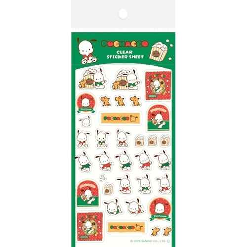 #古川紙工(国内販売のみ） シール 透明シールシート  ポチャッコ QS383