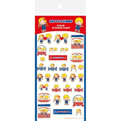 #古川紙工(国内販売のみ） シール 透明シールシート  パティ＆ジミー QS385