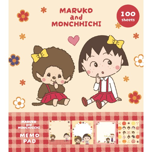 #古川紙工(国内販売のみ） メモ帳 メモパッド 100Sheet まる子＋モンチッチ LM446