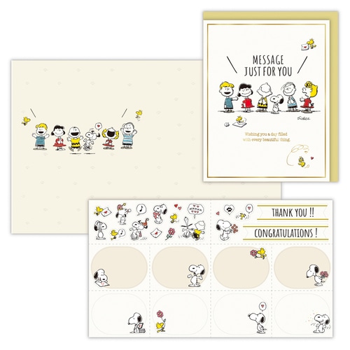 #日本ホールマーク(国内販売のみ） カード 多目的･スヌーピー寄せ書きスヌーピー  スヌーピー寄せ書きスヌーピー 849658