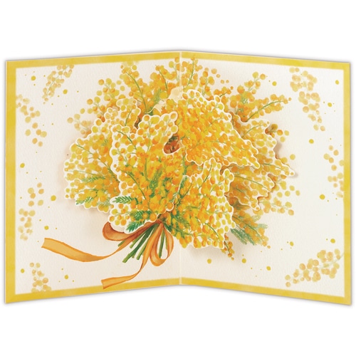 #日本ホールマーク(国内販売のみ） カード 多目的･立体ミモザブーケ  立体ミモザブーケ 849764