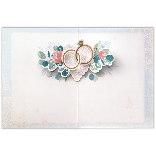 #日本ホールマーク(国内販売のみ） カード 結婚お祝い･立体ウェディングリング  立体ウェディングリング 849863