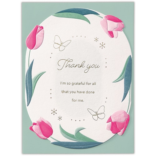 #日本ホールマーク(国内販売のみ） カード ありがとう･カット･チューリップフ  カット･チューリップフ 849948