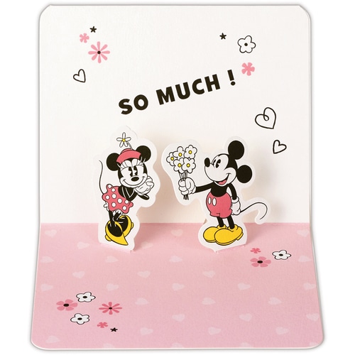 #日本ホールマーク(国内販売のみ） カード ありがとう･立体ディスニーミッキー＆ミニ  立体ディスニーミッキー＆ミニ 850050