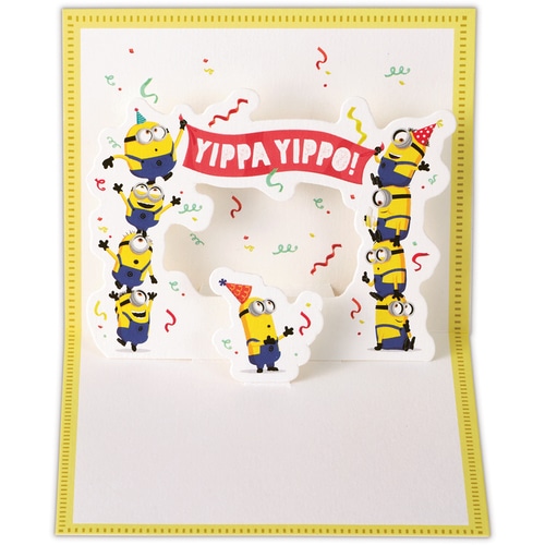 #日本ホールマーク(国内販売のみ） カード 誕生お祝い･立体ミニオン  立体ミニオン 850173