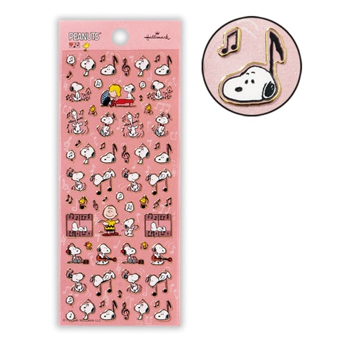 #日本ホールマーク(国内販売のみ） シール スヌーピーフチドリ音楽2  スヌーピーフチドリ音楽2 851576
