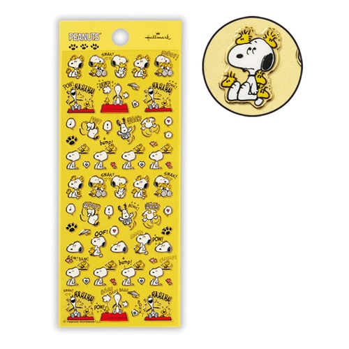 #日本ホールマーク(国内販売のみ） シール スヌーピーフチドリ仲良しＳ  スヌーピーフチドリ仲良しＳ 851583