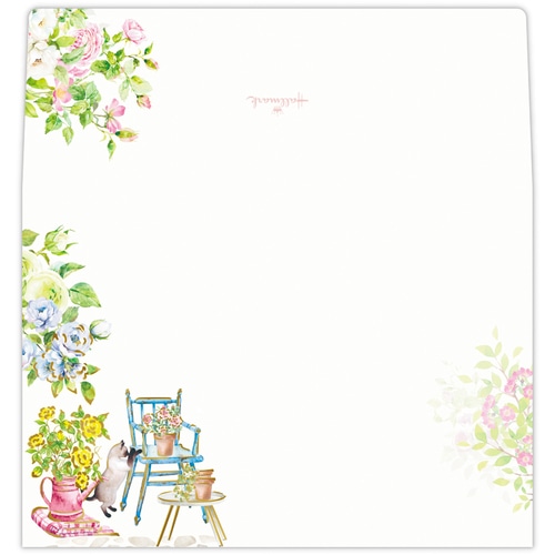 #日本ホールマーク(国内販売のみ） レター 封筒 箔加工 バラに包まれて 851613