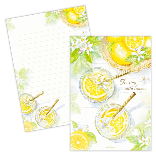 #日本ホールマーク(国内販売のみ） レター 便箋 箔加工 ティータイムウィズレモン 851620