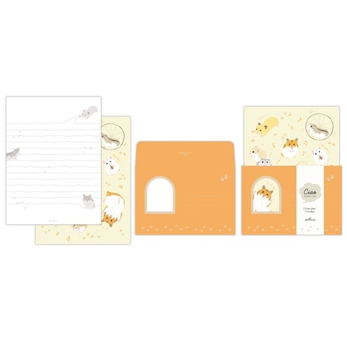 #日本ホールマーク(国内販売のみ） レター レターセット･Clao 抜き加工（封筒） ネコ 851750