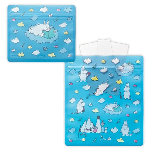 #日本ホールマーク(国内販売のみ） 梱包用品 ラッピングバッグムーミン CPP、PET素材 ブルー 852009