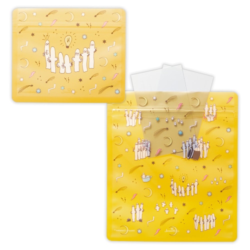 #日本ホールマーク(国内販売のみ） 梱包用品 ラッピングバッグムーミン CPP、PET素材 イエロー 852016