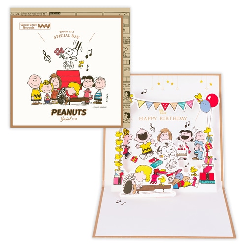 #日本ホールマーク(国内販売のみ） カード バースデーオルゴールカード･スヌーピー  スクエアピアノ 852436