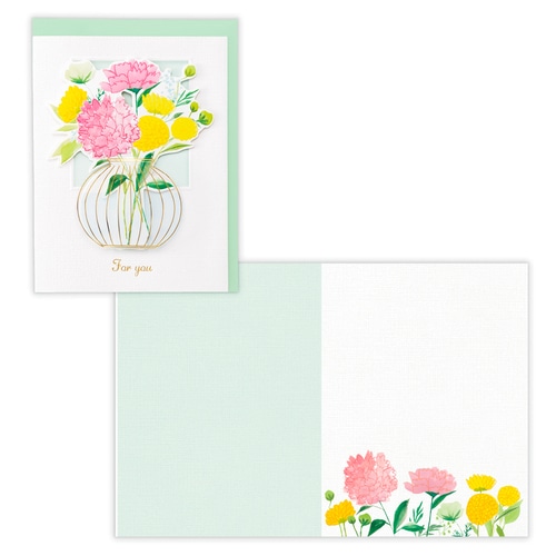 #日本ホールマーク(国内販売のみ） カード 多目的・クリアベース 箔加工,エンボス加工 グリーン 852818