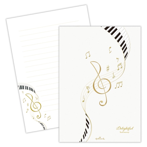 #日本ホールマーク(国内販売のみ） レター 便箋･ハーモニー 箔加工（表紙）,エンボス・ブロンズ加工 2 854164