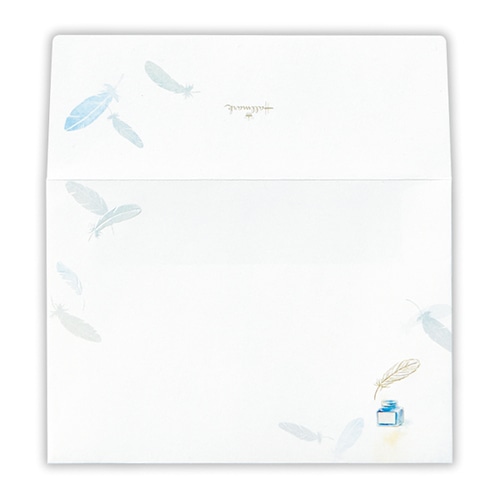 #日本ホールマーク(国内販売のみ） レター 封筒・羽根とインク エンボス・ブロンズ加工 2 854195