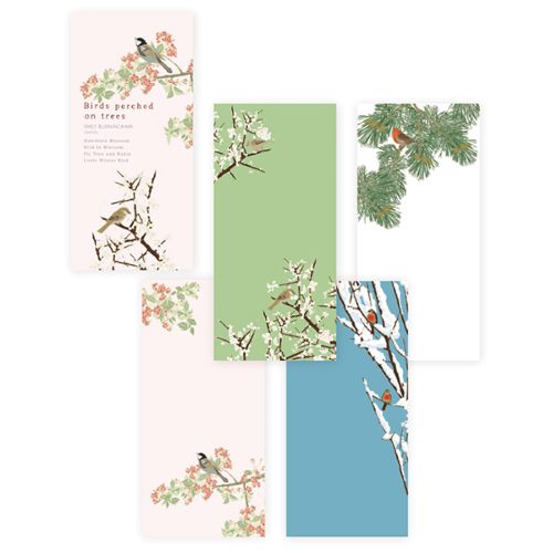#表現社(国内販売のみ） レター 一筆箋･エミリーバーニンガム  Birds perched on trees 20-553
