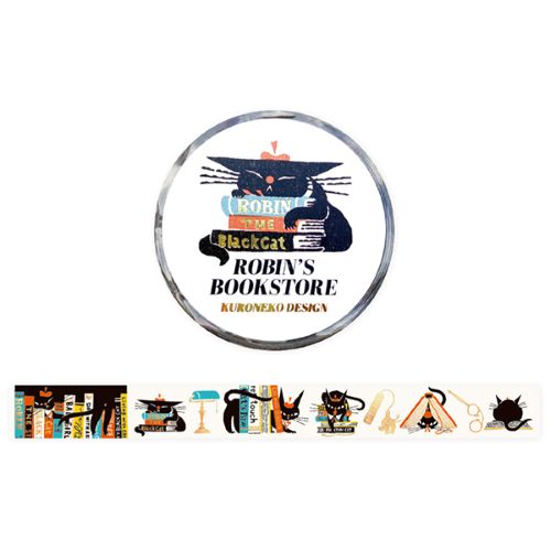 #表現社 マスキングテープ 箔押しマスキングテープ  ROBIN'S BOOKSTORE 21-044