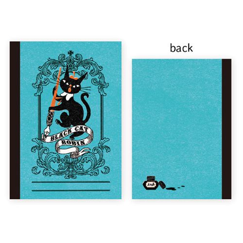 #表現社 印章用品小物 スタンプノート･黒ねこ意匠 A6 KURONEKO 26-967