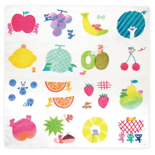 #表現社 身辺雑貨 いといゆきハンカチ  FRUITS 26-996