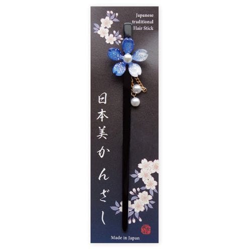 #表現社 身辺雑貨 日本美かんざし  青 33-901