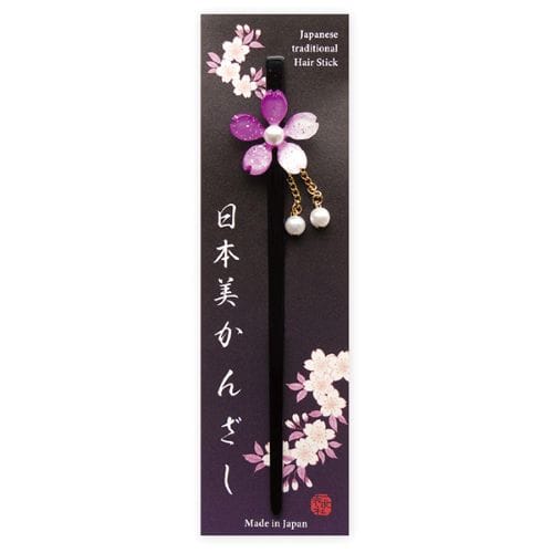#表現社 身辺雑貨 日本美かんざし  紫 33-902