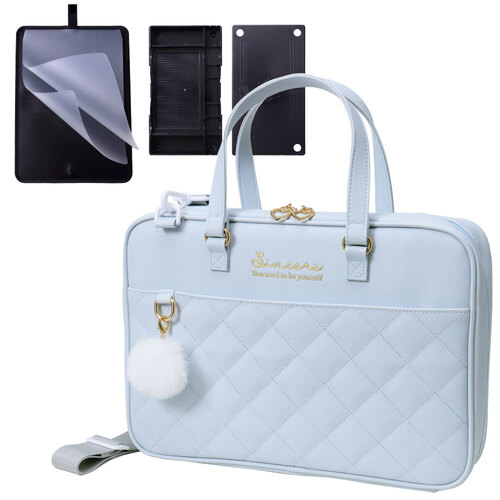 #あかしや 書道用品 書道バッグ  パステルキルト AF262B-PQ