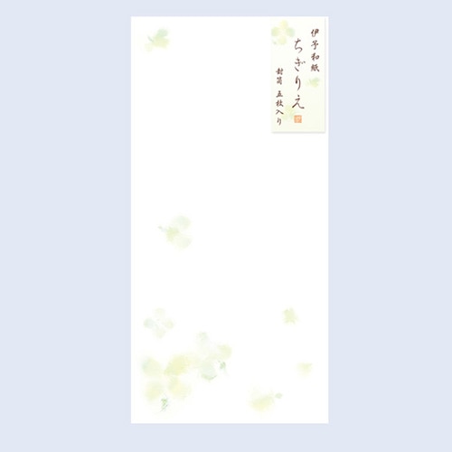 #チキュウグリーティングス レター 封筒･ちぎりえ  グリーン C17-0006