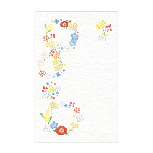 #チキュウグリーティングス 慶弔用品 和紙ぽち袋 3枚入 花 CB23-0009