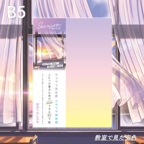 #共栄プラスチック 筆記関連小物 そら色下敷 B5 03 SO-B5-03