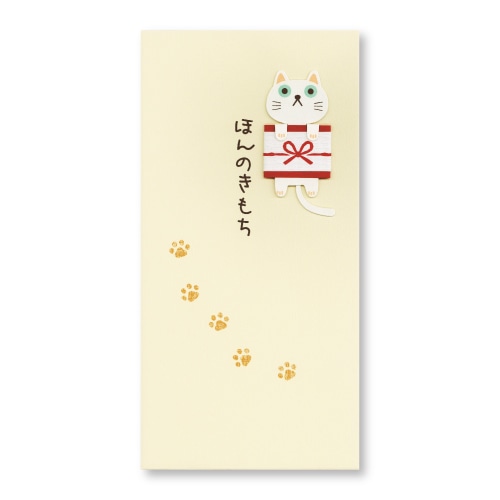 #菅公工業 祝儀用品 のしねこ･ほんのきもち 千円型 クリーム ﾉ644