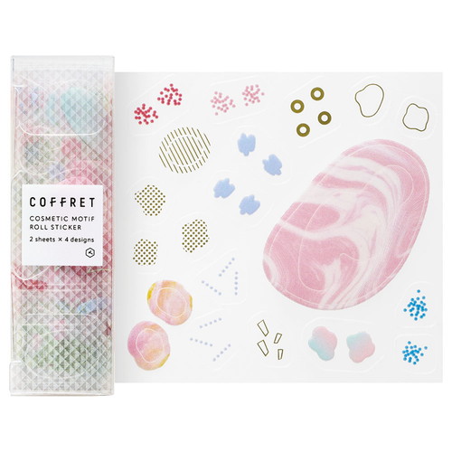 #キングジム シール コフレＬ  ライラックピンク COFL004