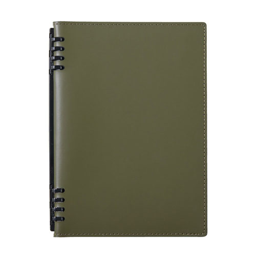 #キングジム ノート レザフェスURNテフレーヌ  オリーブ 9854TELU-OL