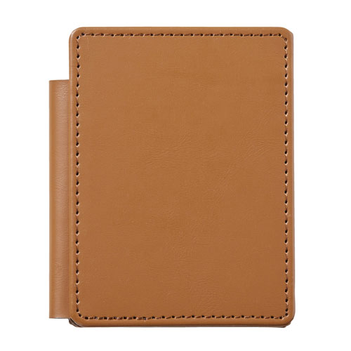 #キングジム メモ帳 レザフェスUスライドメモパッド  キャメル 9930LU-CA