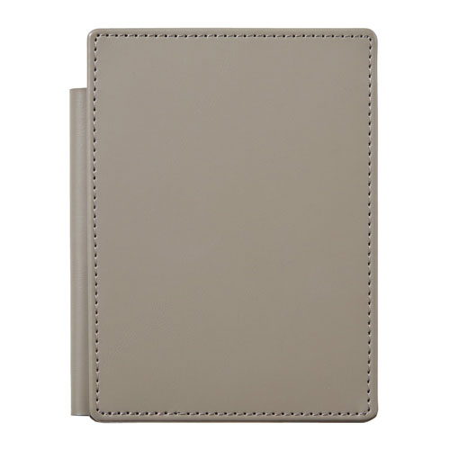 #キングジム メモ帳 レザフェスUスライドメモパッド  グレー 9932LU-GY