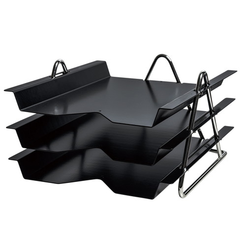 #カール事務器 机上用品 ゼニスレタートレー  ブラック ZET-830-K