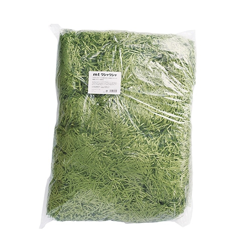 #カモ井加工紙(国内販売のみ） 梱包用資材 mt･ワシャワシャ 1kg オリーブグリーン WSP056