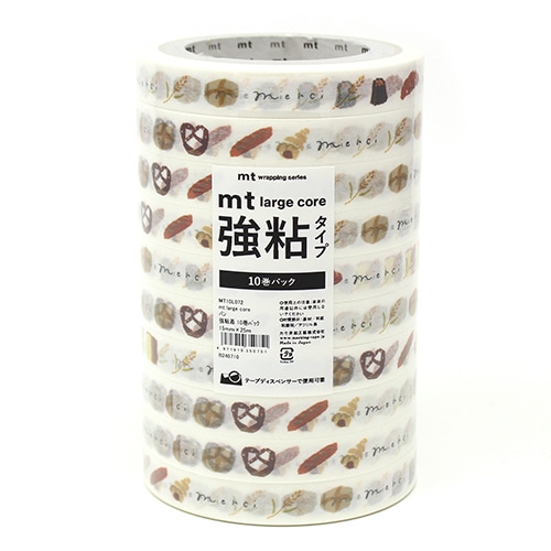 #カモ井加工紙(国内販売のみ） 梱包用品 mt･LargeCore強粘 封緘用･25m パン･10P MT10L072