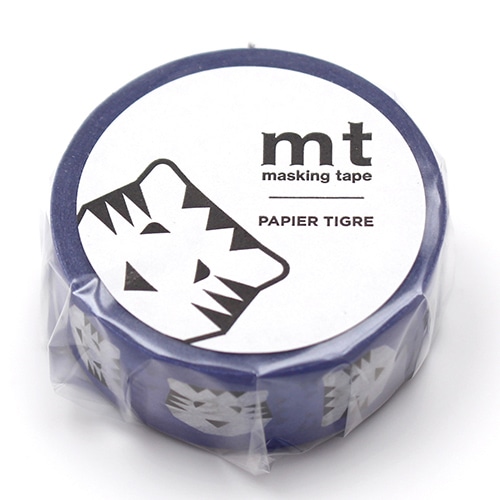#カモ井(国内販売のみ） マスキングテープ mt･PAPIERTIGRETIGREblue 15mm×5m  MTPAPI11