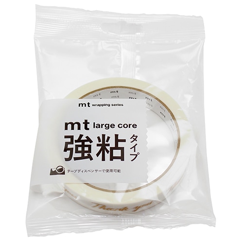 #カモ井加工紙(国内販売のみ） 封緘用テープ mt･Largecore強粘 15mm×25m サンキュー MT01L091