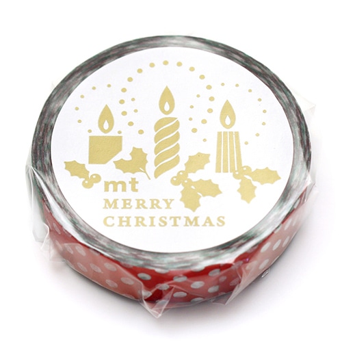 #カモ井 マスキングテープ ｍｔクリスマスマステ２６ 10mm×5m カラードット MTCMAS168