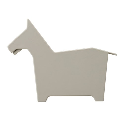 #セキセイ 机上用品 アニマルペンスタンド･ウマ  ライトグレー PN-1052-61