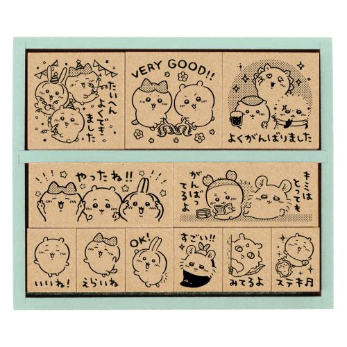 #ビバリー(国内販売のみ） 印章用品 木製ごほうびスタンプ 11柄 ちいかわパーティ SDH-134
