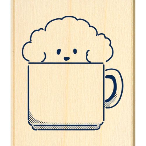 #ビバリー 印章用品 ますてのあいぼう ゴム印 マグカップ―ドル TSW-199